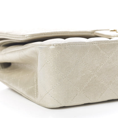 Chanel Iridescent Calfskin Medium Double Flap Light Gold 10 of 10