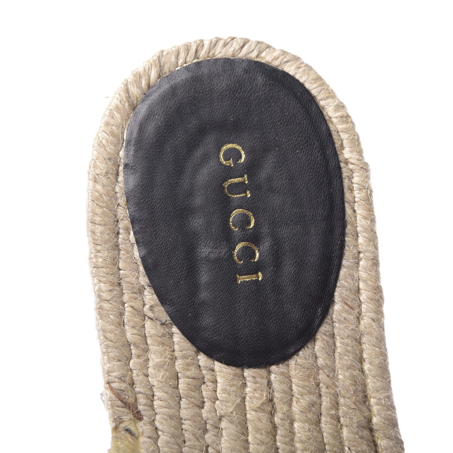 Nappa Matelasse GG Marmont Platform Espadrille Slippers 38 Black