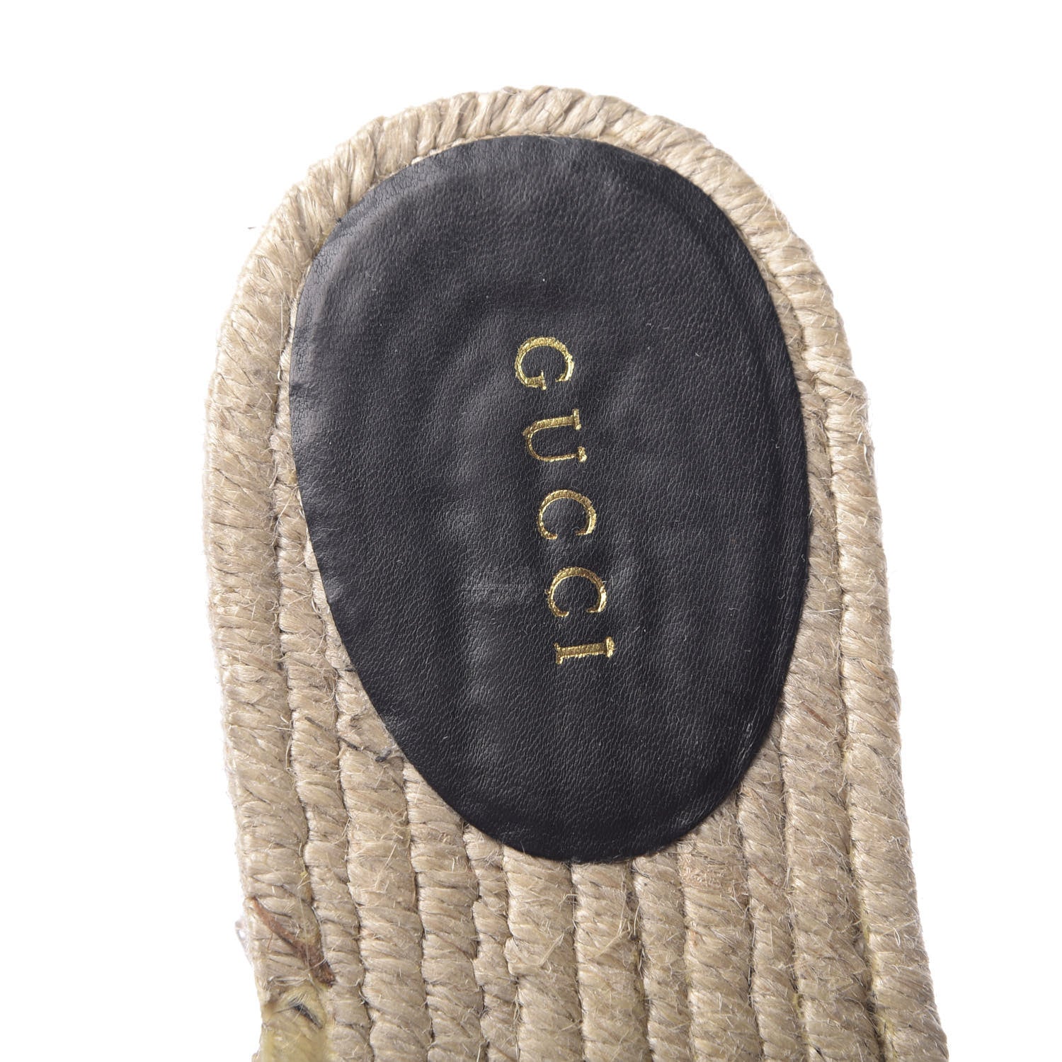 Gucci Nappa Matelasse GG Marmont Platform Espadrille Slippers 38 Black 7 of 8