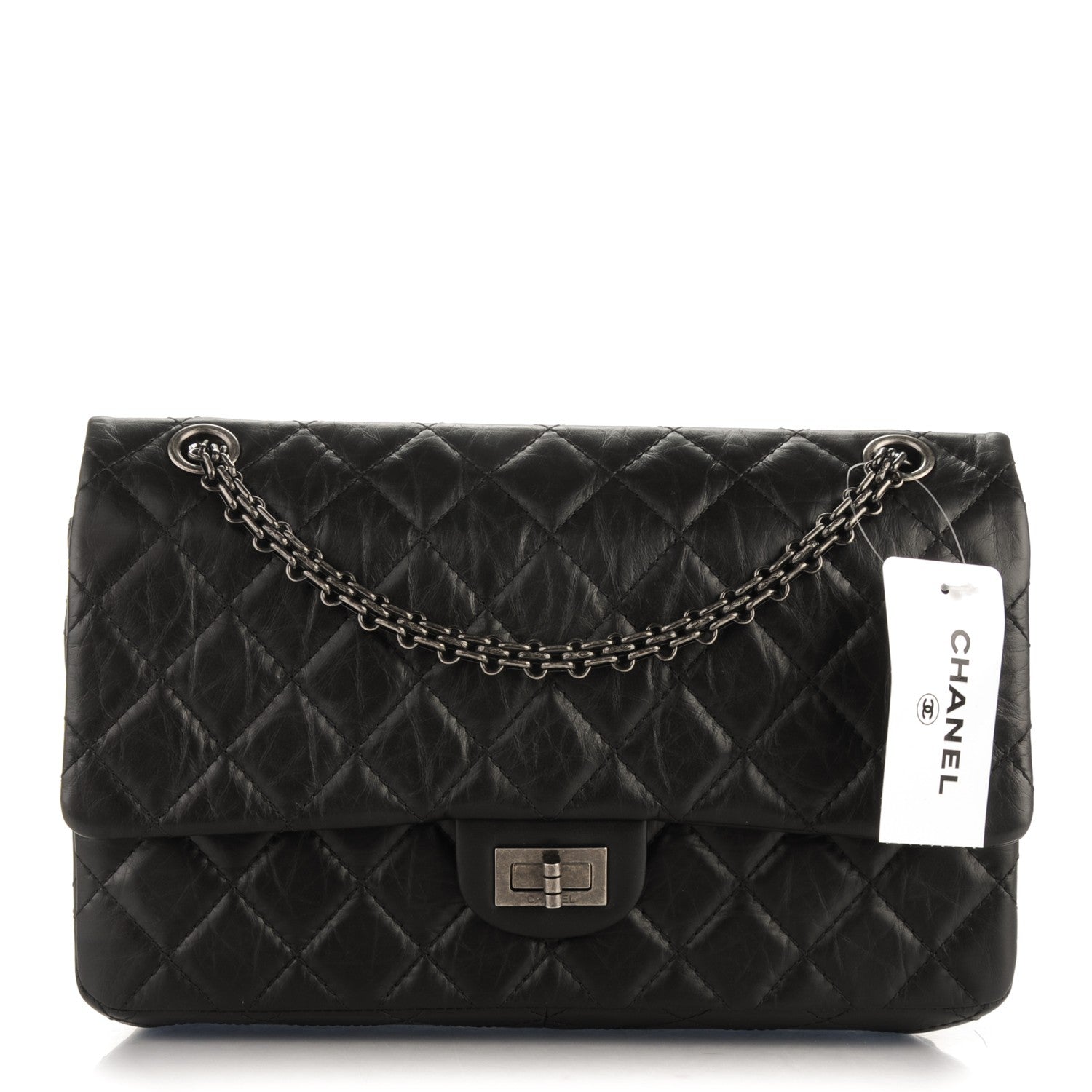 Chanel Aged Calfskin Quilted 2.55 Reissue 226 Flap Black 1 of 7