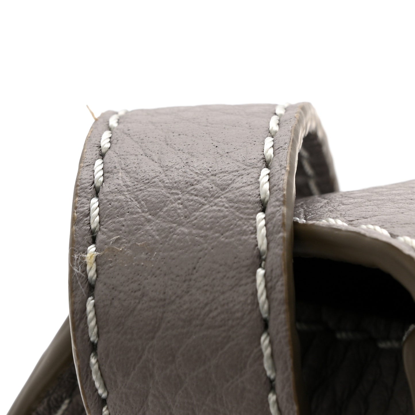 Calfskin Mini Marcie Round Crossbody Bag Cashmere Grey