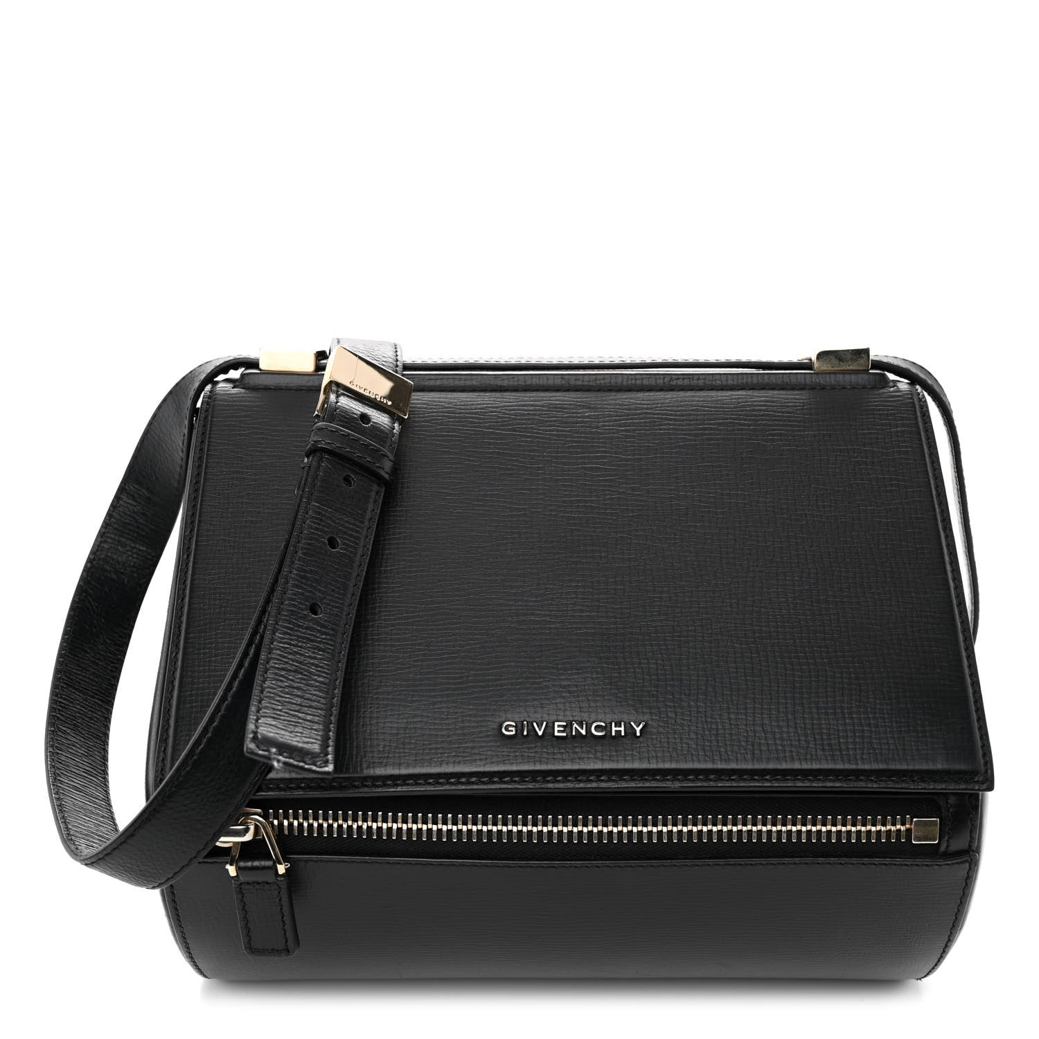 Givenchy Textured Calfskin Medium Pandora Box Crossbody Bag Black 1 of 10
