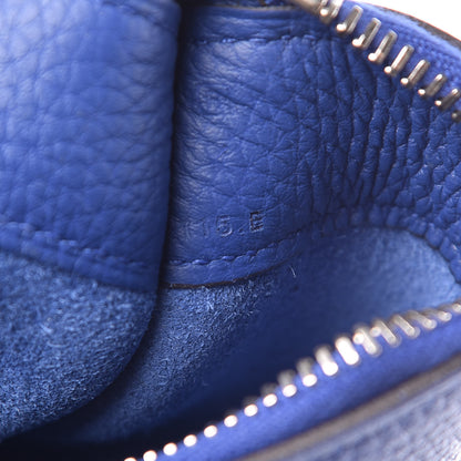 Hermes Togo Mini Bazar Pouch Bleu Electrique 7 of 9