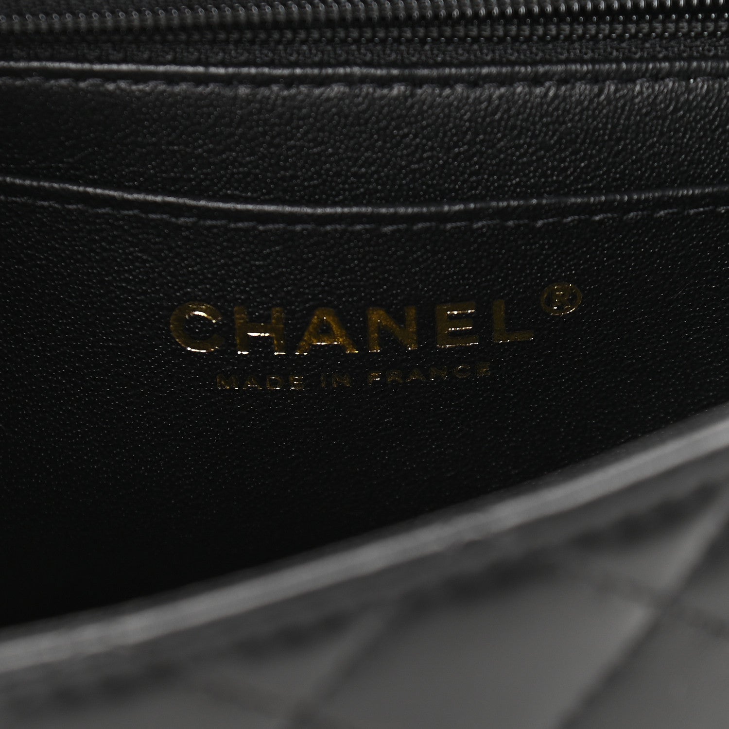 Chanel Lambskin Quilted Mini Top Handle Rectangular Flap Black 6 of 9