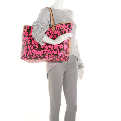Louis Vuitton Monogram Graffiti Neverfull GM Fuchsia 2 of 7