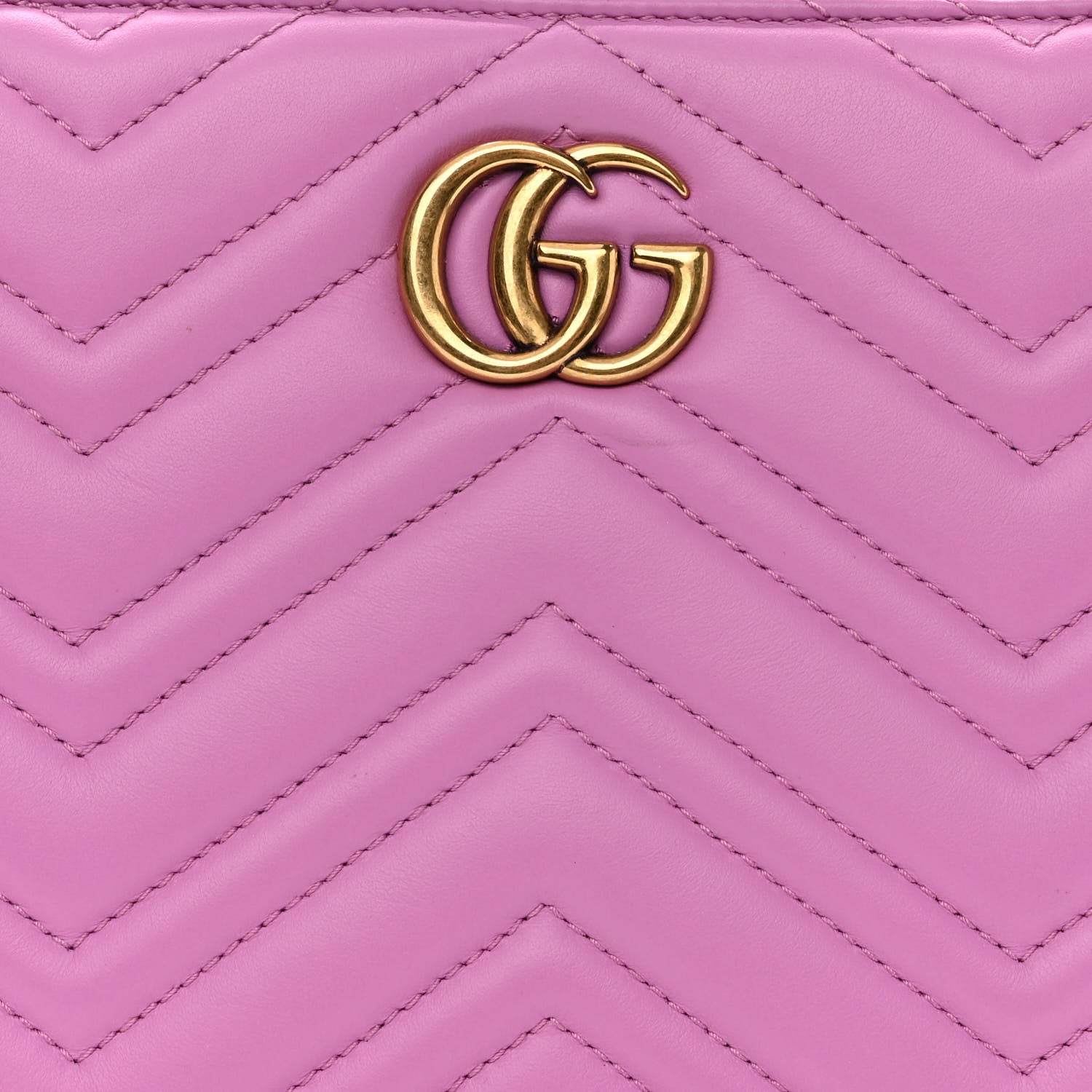 Gucci Calfskin Matelasse Small GG Marmont Tote Candy Mousse 8 of 10