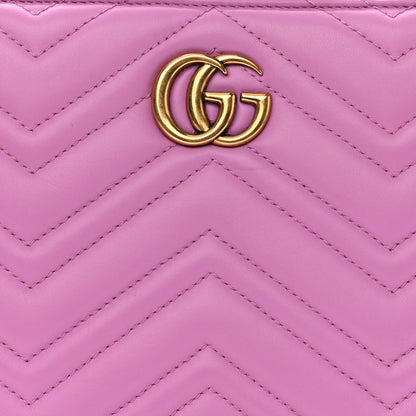Gucci Calfskin Matelasse Small GG Marmont Tote Candy Mousse 8 of 10