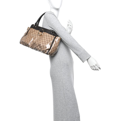 Gucci Crystal Monogram D Ring Tote Dark Brown 2 of 15