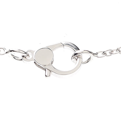 Hermes 18K White Gold Diamond Finesse Pendant Necklace 5 of 6