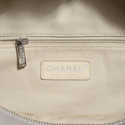 Chanel Calfskin Quilted Large Front Flap Shoulder Bag Grey 6 of 7