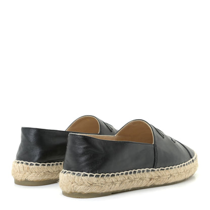 Chanel Lambskin CC Espadrilles 36 Black 6 of 24