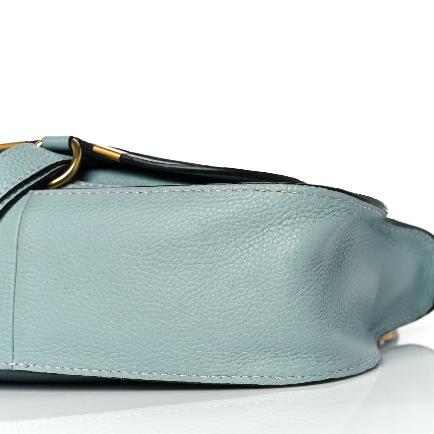 Calfskin Small Marcie Satchel Faded Blue