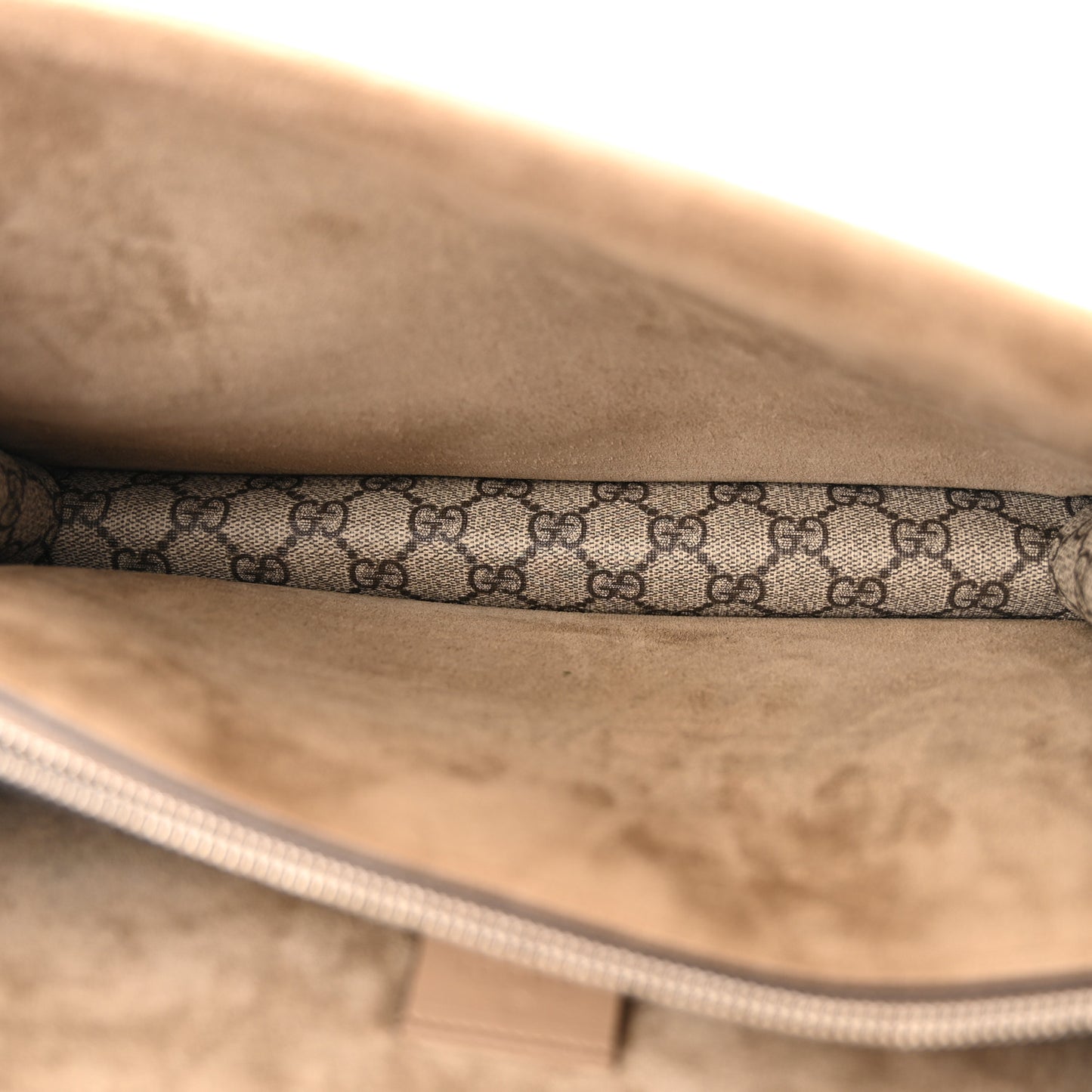 GG Supreme Monogram Medium Dionysus Shoulder Bag Taupe