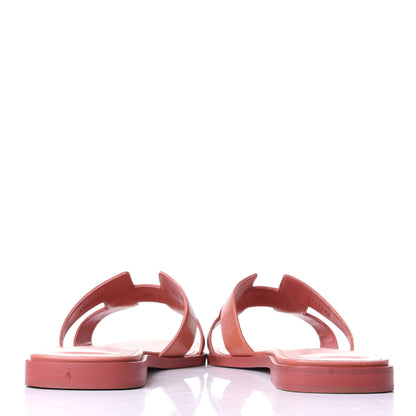 Hermes Box Calfskin Oran Sandals 37.5 6 of 10