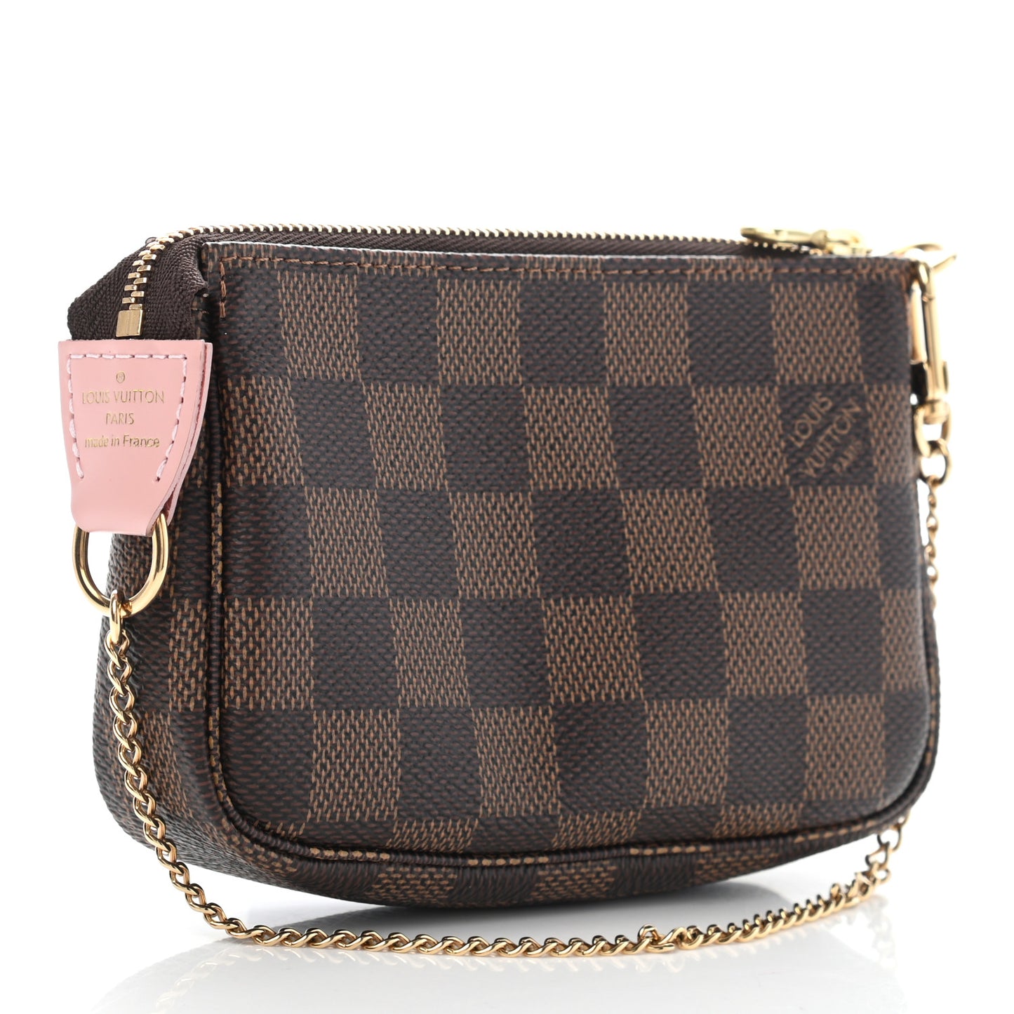 Damier Ebene 2020 Christmas Animation Big Wheel Mini Pochette Accessories Rose Ballerine