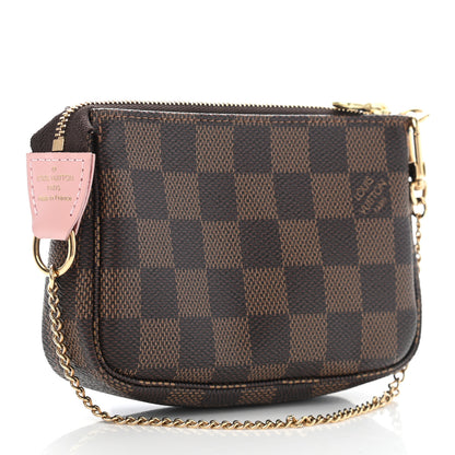 Louis Vuitton Damier Ebene 2020 Christmas Animation Big Wheel Mini Pochette Accessories Rose Ballerine 3 of 7
