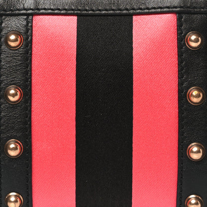 Gucci Monogram Web Studded Chain Clutch Black 8 of 10