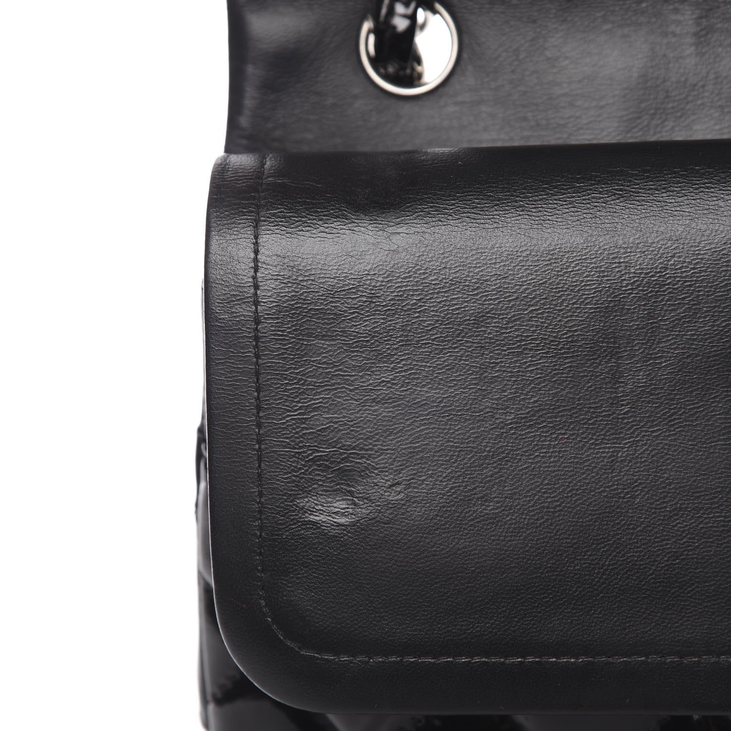 Chanel Patent Quilted Jumbo Double Flap Black 13 of 17