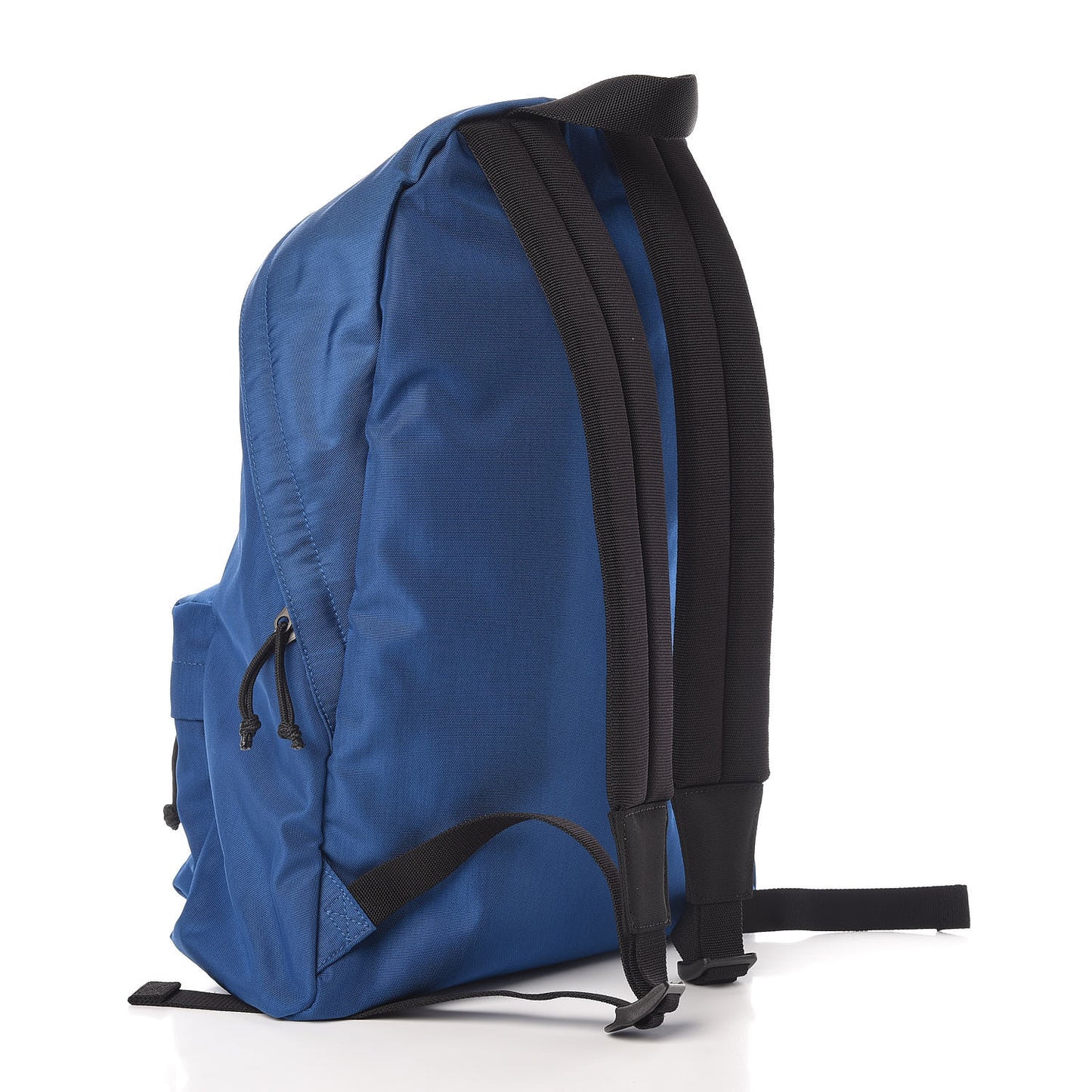Textured Nylon Double Logo Explorer Backpack Bleu