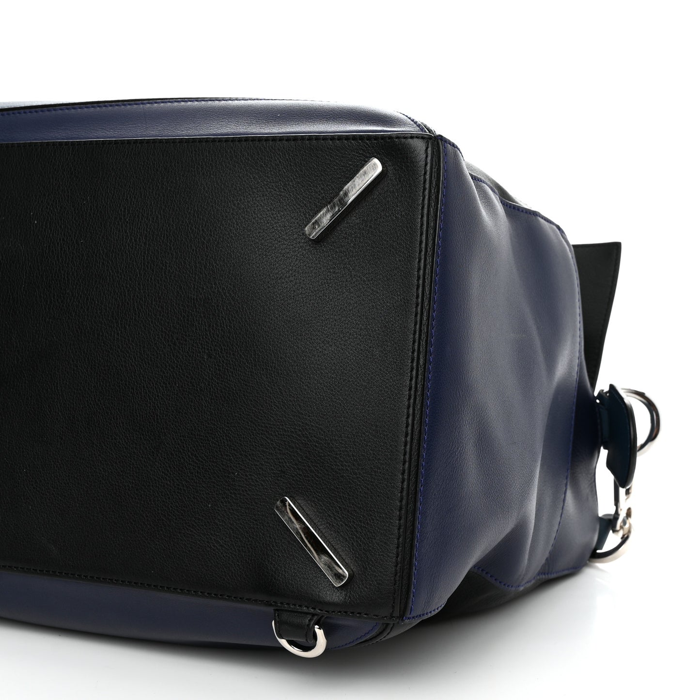 Calfskin XL Puzzle Bag Blue Black