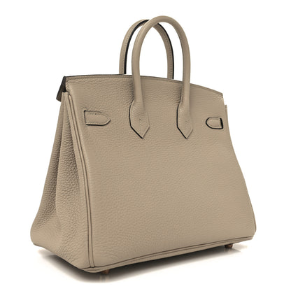 Hermes Togo Birkin 25 Gris Tourterelle 2 of 13