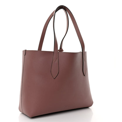 Burberry Grainy Calfskin Haymarket Check Medium Reversible Tote Dusty Pink 5 of 16