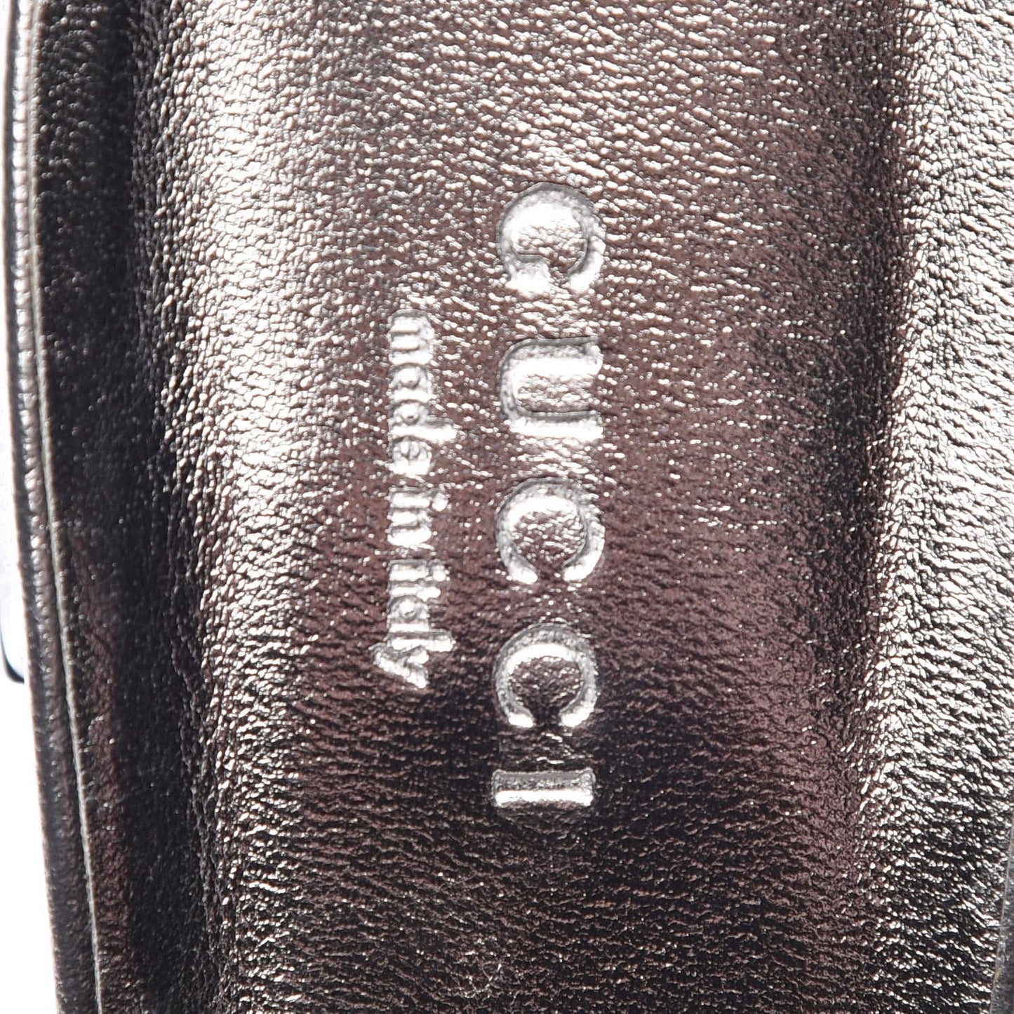 Metallic Nappa Crystal Maxine Horsebit Slide Sandals 38.5 Silver