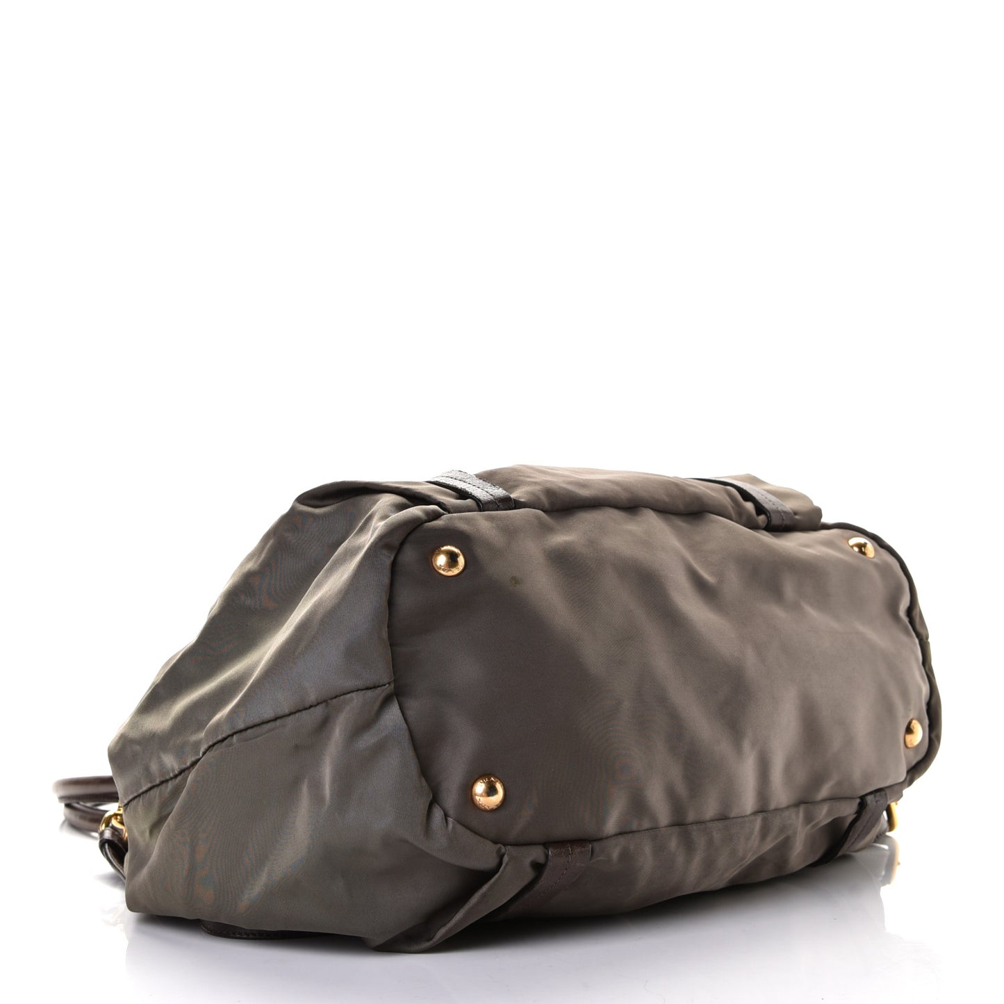 Tessuto Nylon Jacquard Logo Tote Fumo