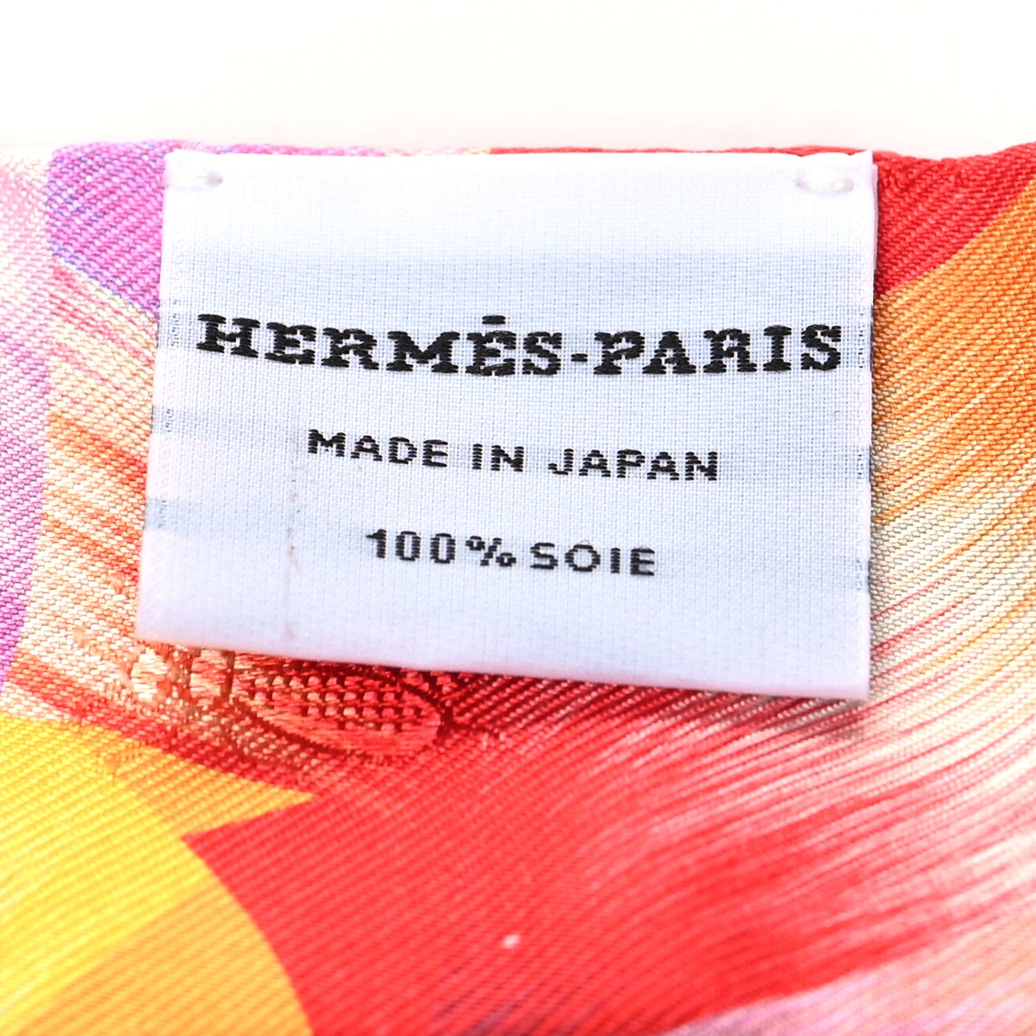 Hermes Silk All Over Marble Silk Twilly Rose Multicolor Ocre 3 of 3