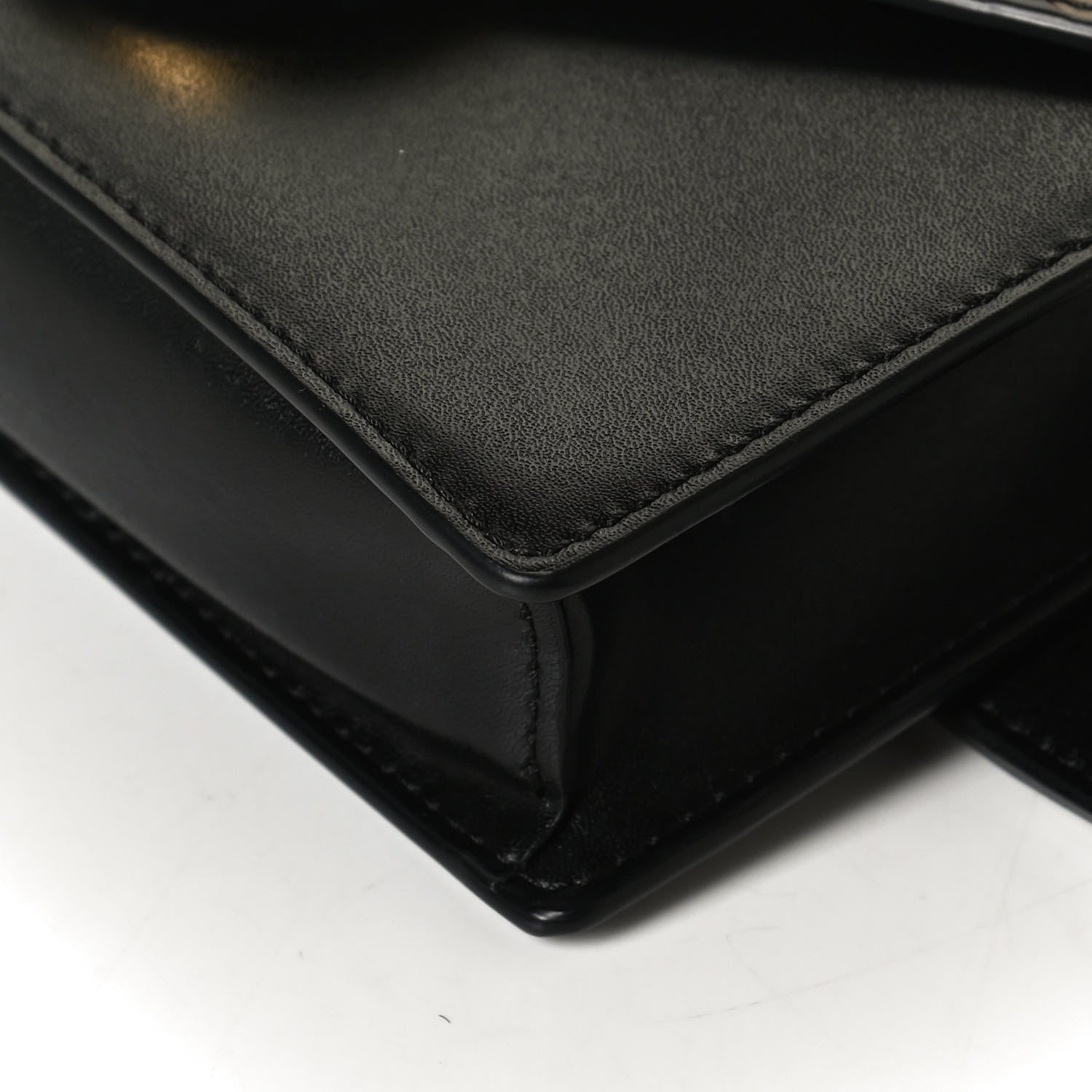 Fendi Vitello Liberty F is Fendi Bi-Color FF 1974 Embossed Envelope Belt Bag Maya Black 12 of 12