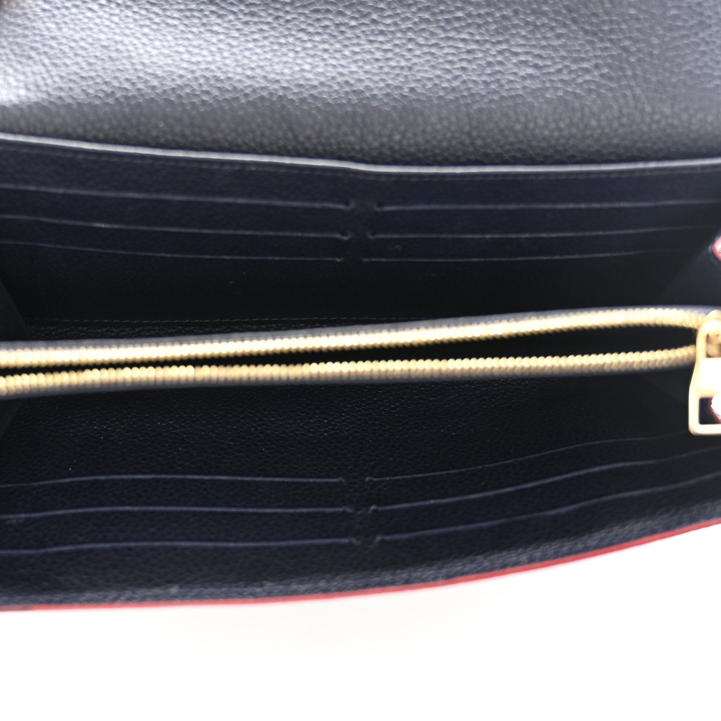 Empreinte Sarah Wallet NM Marine Rouge