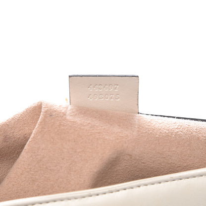 Gucci Calfskin Matelasse Small GG Marmont Shoulder Bag White 7 of 16