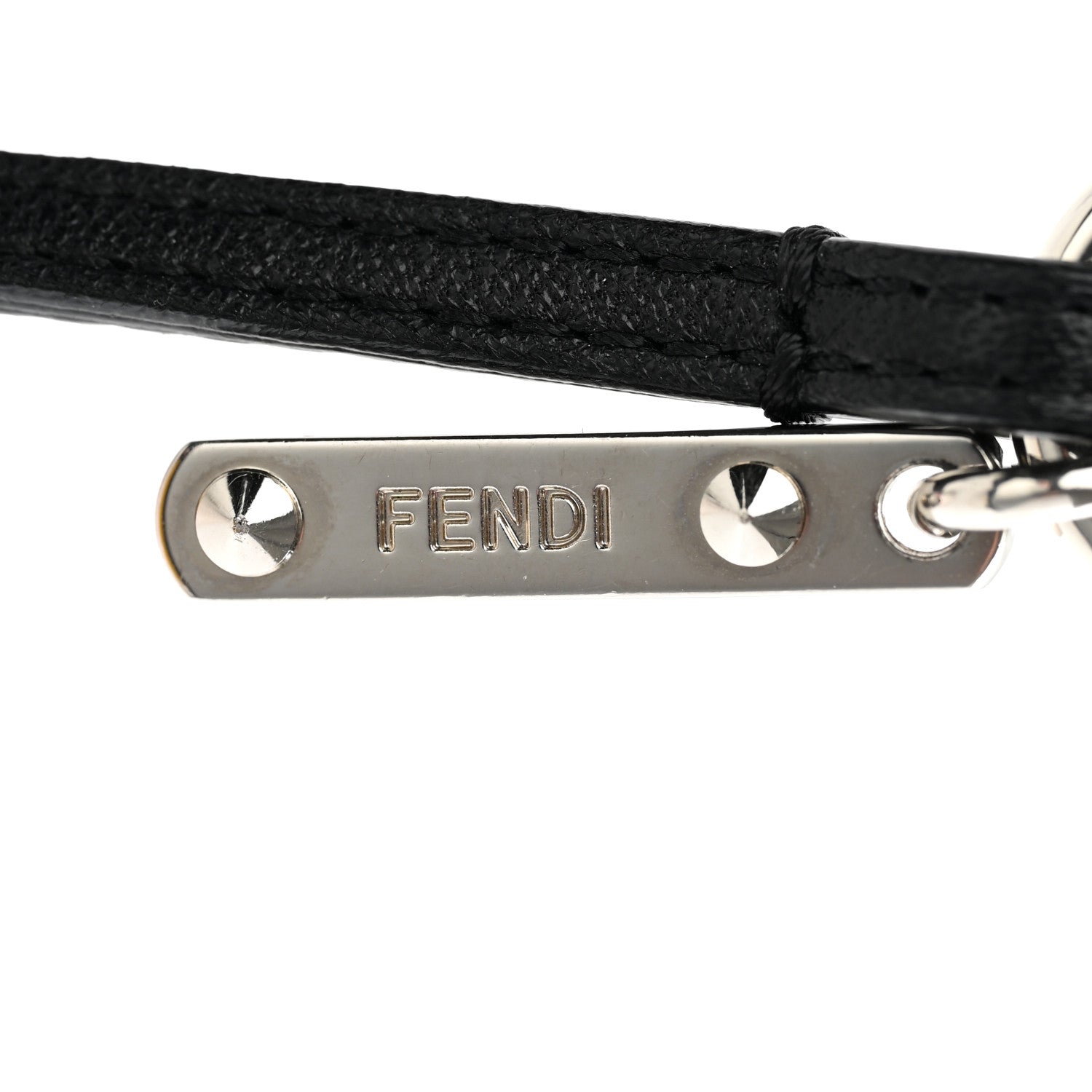 Fendi Mink Fox Goat Fur Mini Karlito Bag Charm Pink 4 of 5