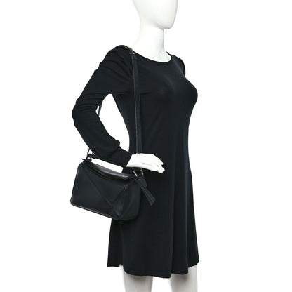 Loewe Calfskin Small Puzzle Bag Black 2 of 11