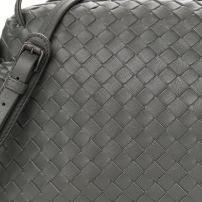 Bottega Veneta Nappa Intrecciato Nodini Crossbody Messenger Light Grey 8 of 11