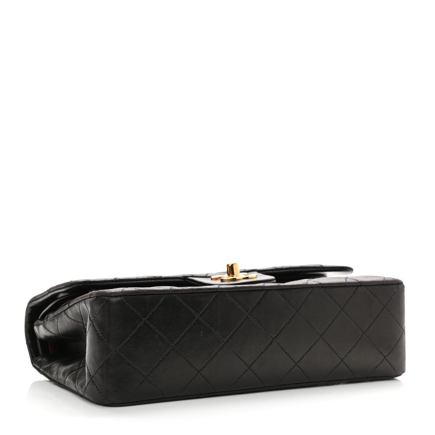 Chanel Lambskin Quilted Small Double Flap Black 3 of 8