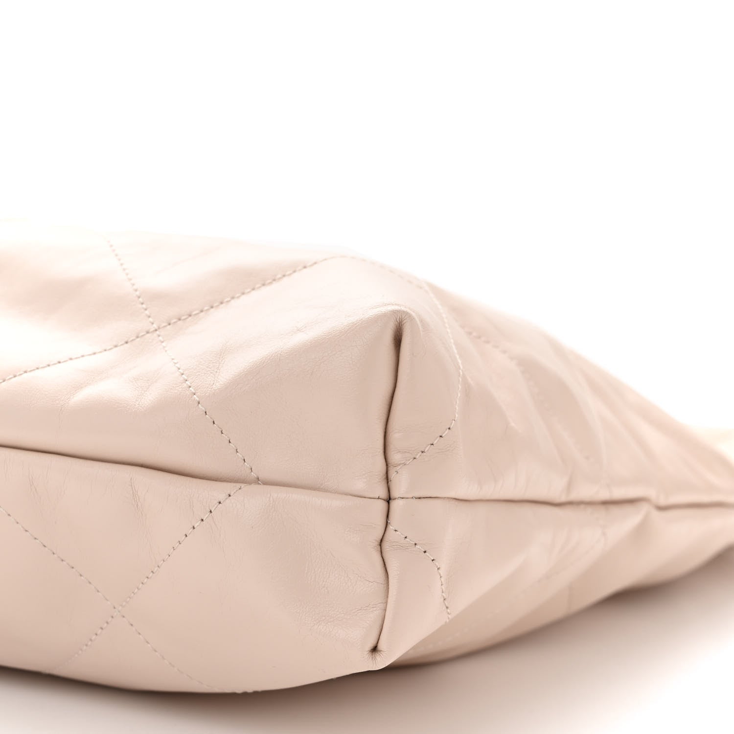 Chanel Shiny Calfskin Quilted Chanel 22 Ecru 10 of 10