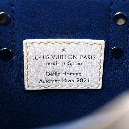 Louis Vuitton Calfskin Everyday LV Sac Plat XS Blue 6 of 12