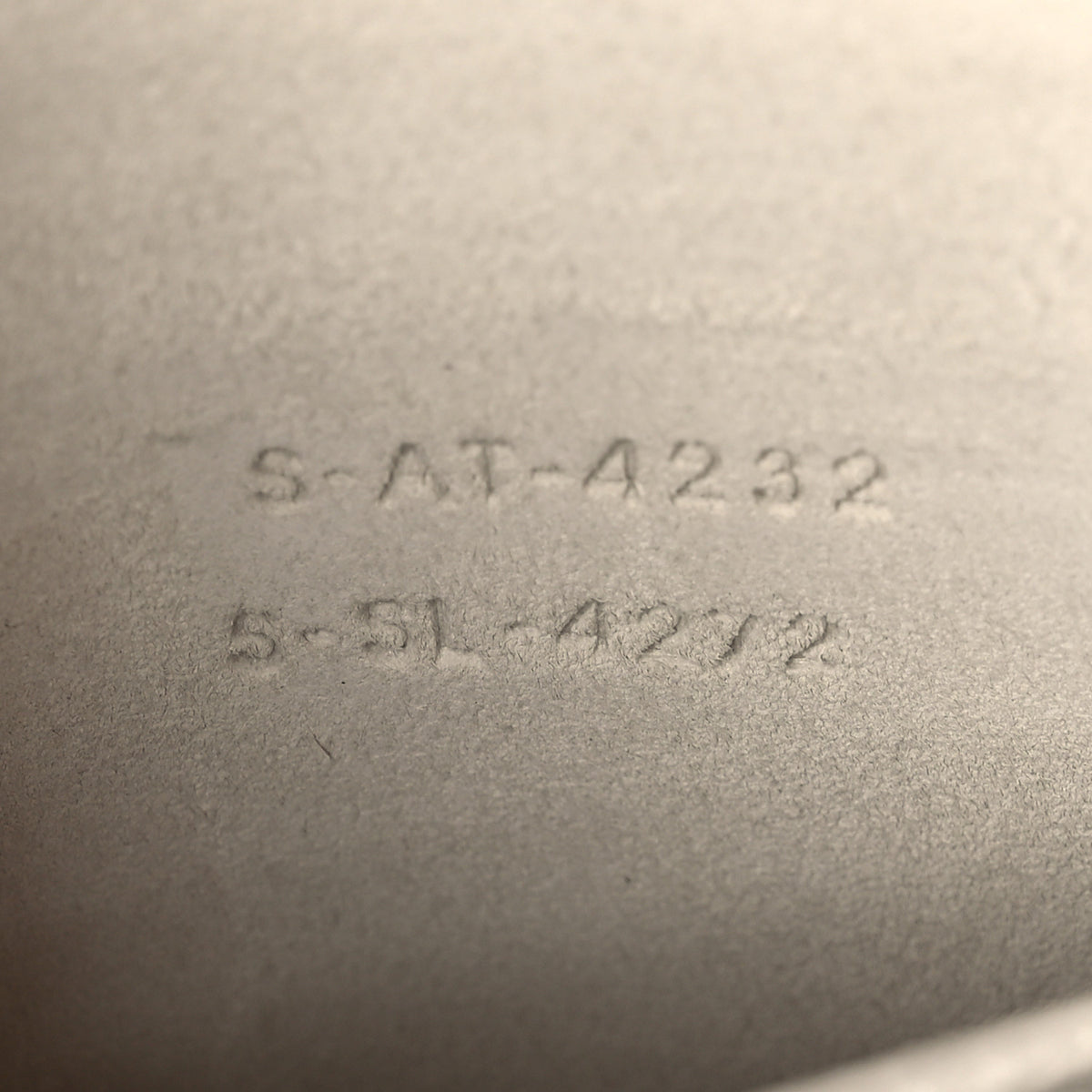 Drummed Calfskin Nano Luggage Chalk