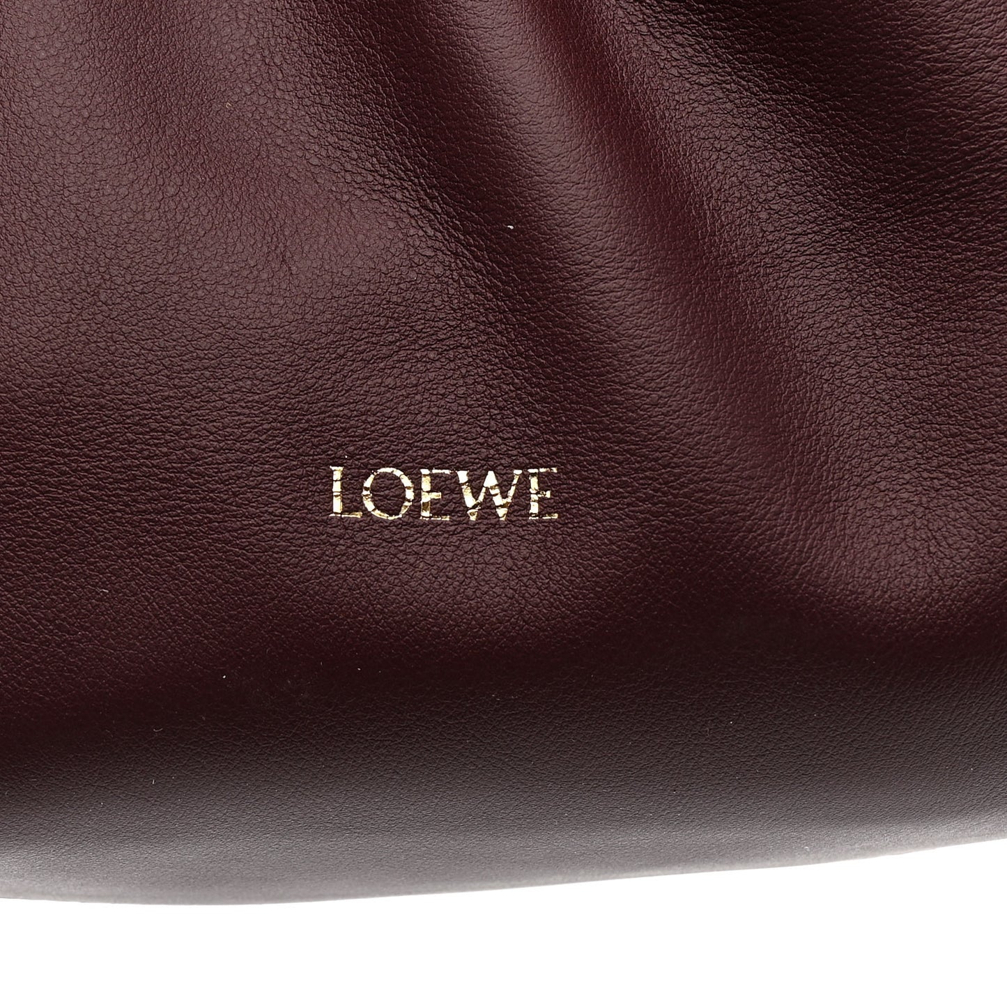 Calfskin Mini Flamenco Knot Clutch Dark Burgundy