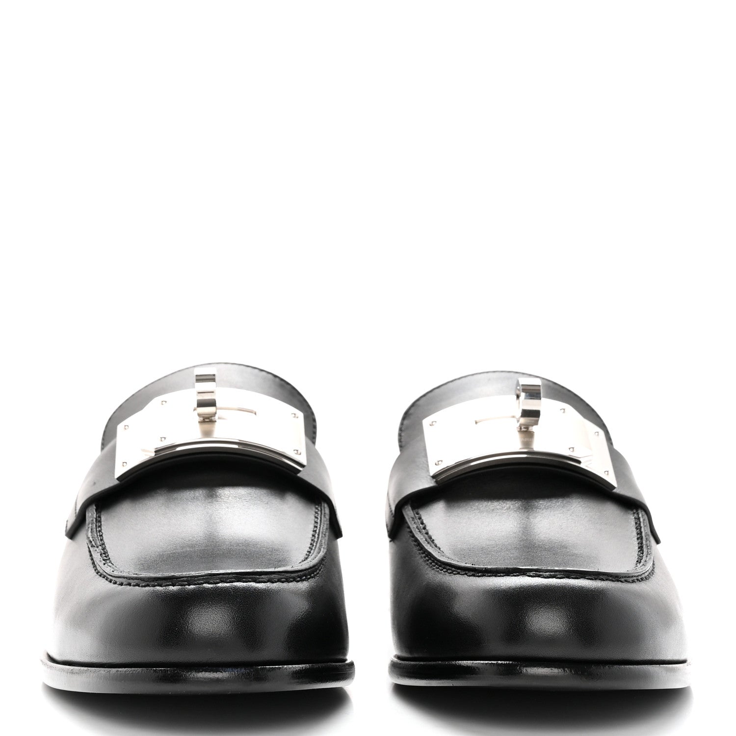 Hermes Calfskin Iota Mules 40 Black 2 of 14