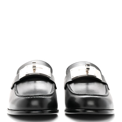 Hermes Calfskin Iota Mules 40 Black 2 of 14