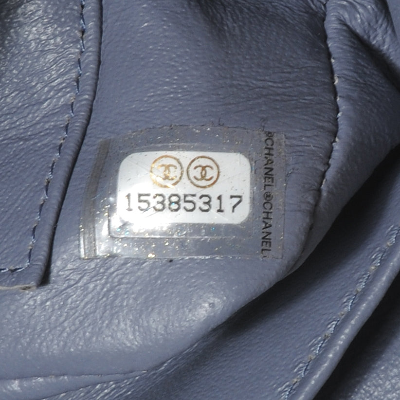 Lambskin Quilted Extra Mini Flap Lavender
