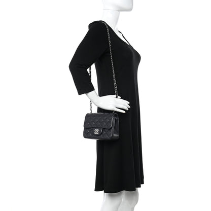 Chanel Caviar Quilted Mini Square Flap Navy 2 of 12