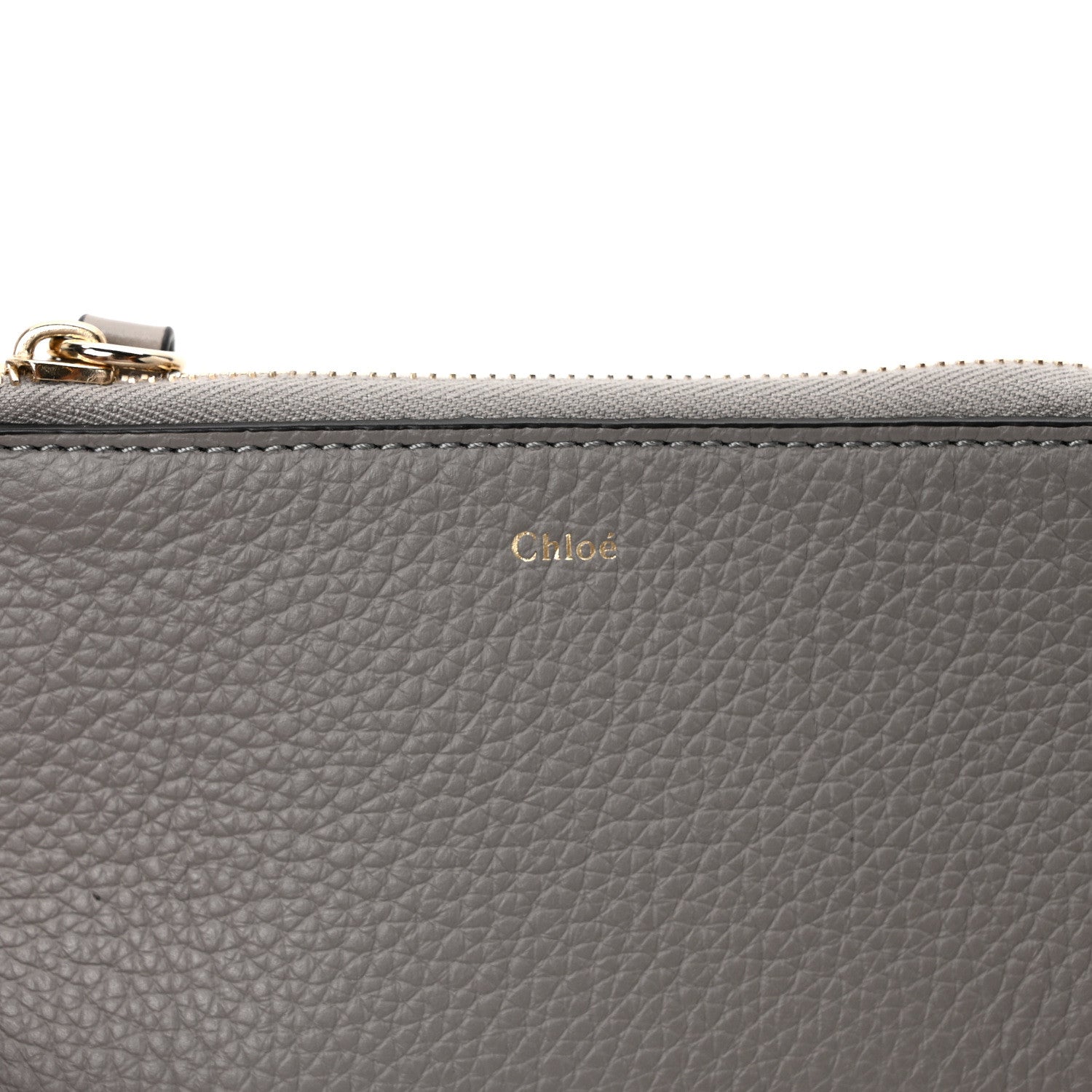 Chloe Calfskin Alphabet Purse Wallet Cashmere Grey 6 of 6
