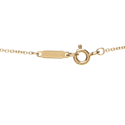 Tiffany 18K Yellow Gold Diamond Small Atlas Open Pave Pendant Necklace 4 of 6