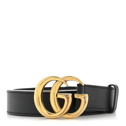 Gucci Calfskin Double G 30mm Belt 85 34 Black 1 of 9