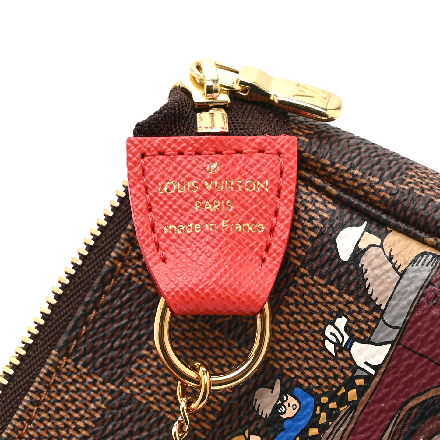 Damier Ebene 2015 Christmas Animation Mini Pochette Accessories