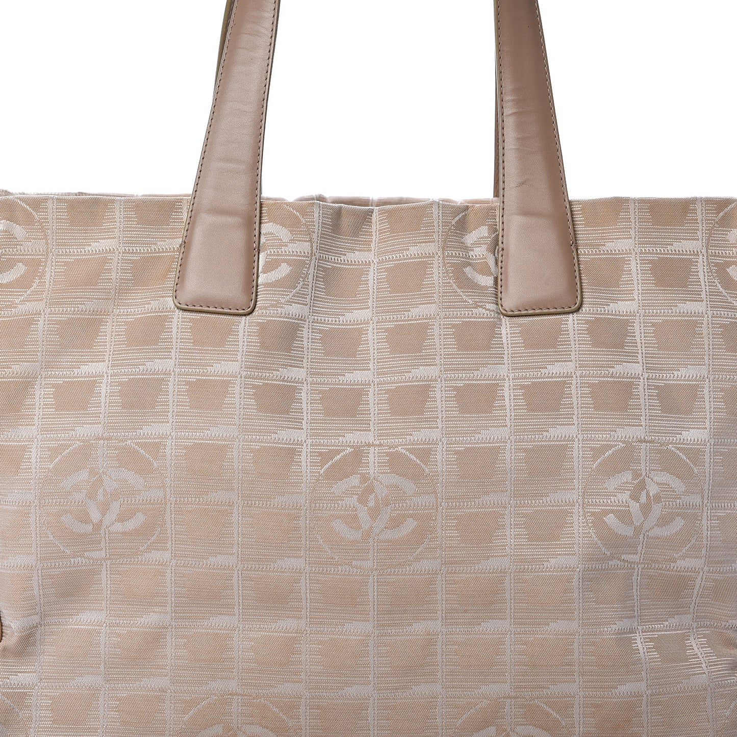 Nylon Medium Travel Tote Beige