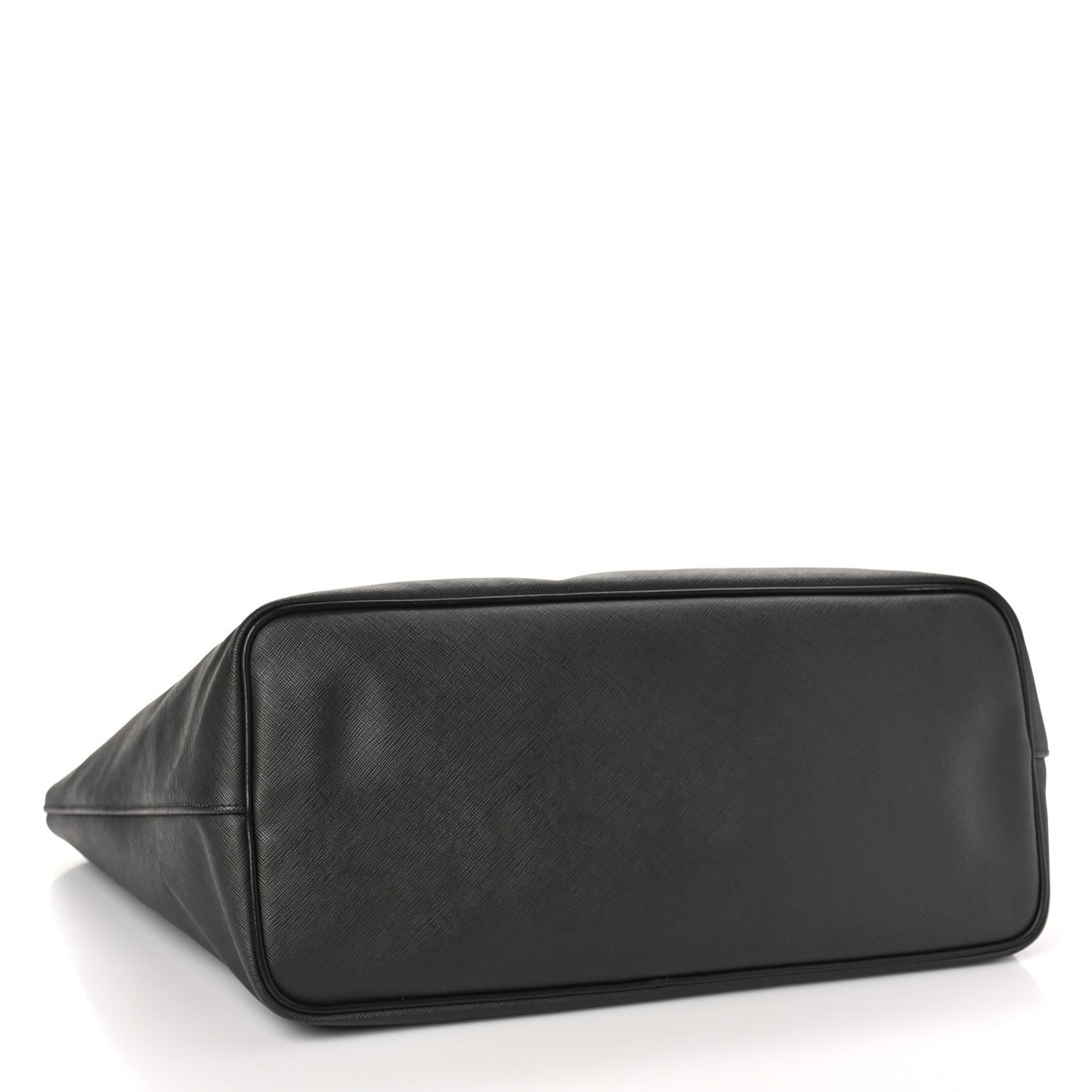 Textured Coated Canvas Bambi Print Large Antigona Tote Black
